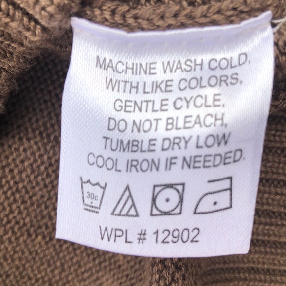 Tricots St. Raphael Pullover Soft Sherpa Collar Deadstock 1/4 Zip Sweater L - Picture 6 of 7